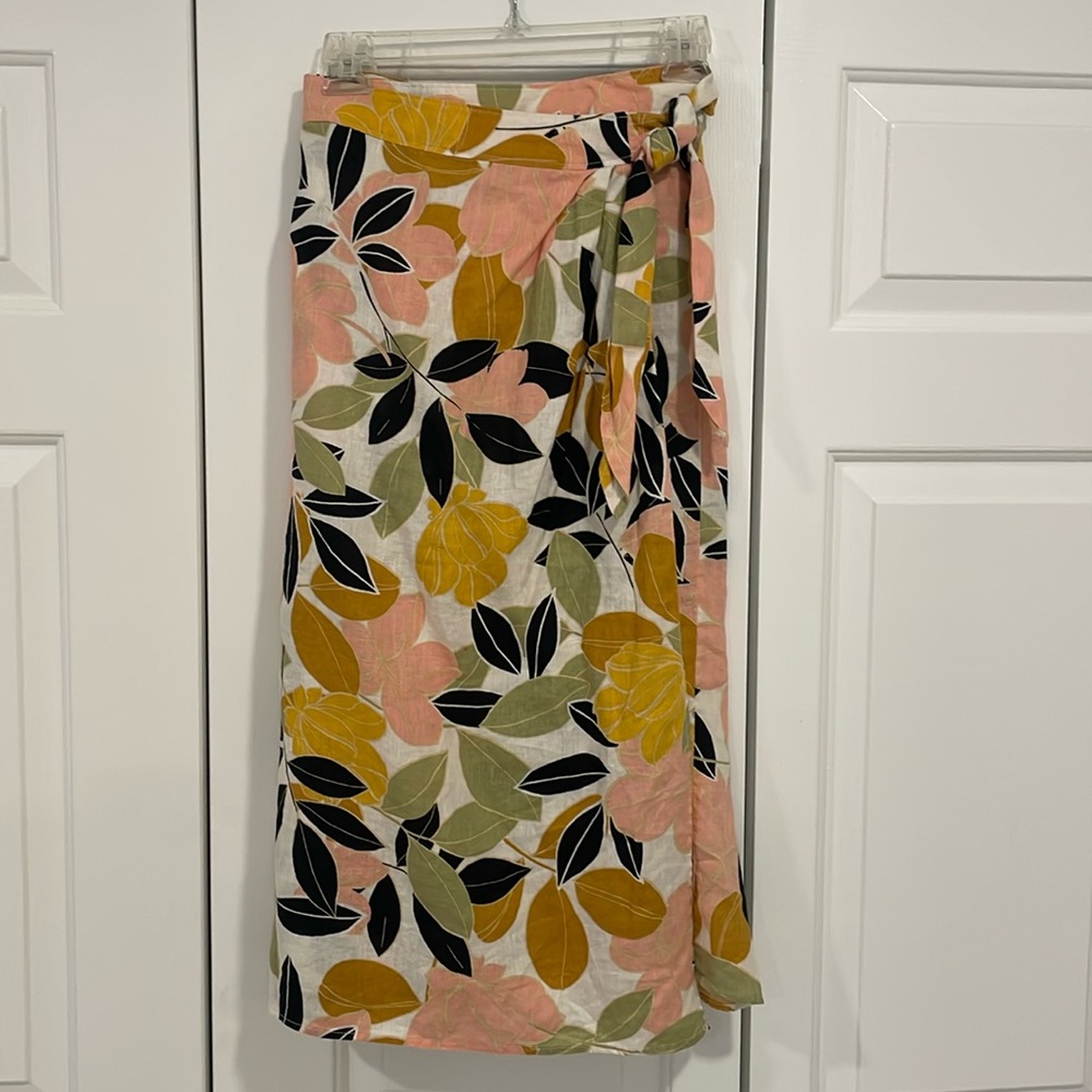 Rachel Zoe 100% Linen all Wrap Skirt